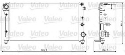 VALEO 734924 -  Радиатор, охлаждение двигателя