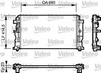 VALEO 734926 -  Радиатор, охлаждение двигателя