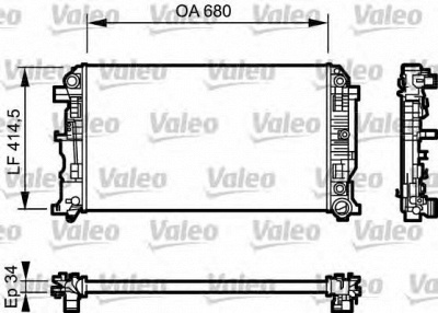 VALEO 734929 -  Радиатор, охлаждение двигателя