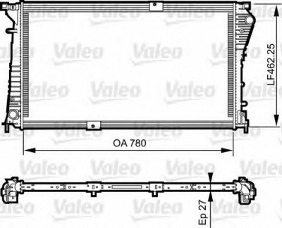 VALEO 734931 -  Радиатор, охлаждение двигателя