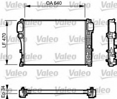 VALEO 734940 -  Радиатор, охлаждение двигателя
