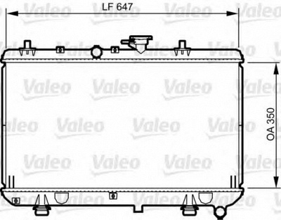 VALEO 734966 -  Радиатор, охлаждение двигателя