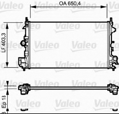 VALEO 734981 -  Радиатор, охлаждение двигателя