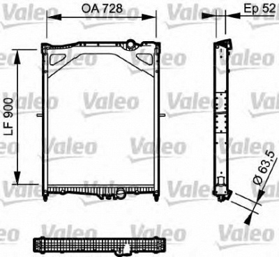 VALEO 735018 -  Радиатор, охлаждение двигателя