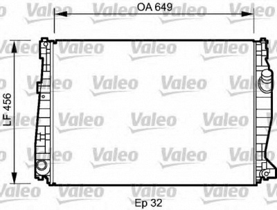 VALEO 735021 -  Радиатор, охлаждение двигателя