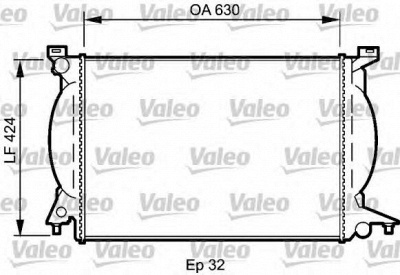 VALEO 735024 -  Радиатор, охлаждение двигателя