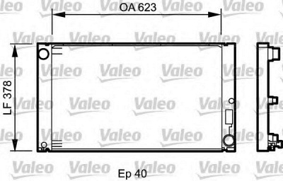 VALEO 735034 -  Радиатор, охлаждение двигателя