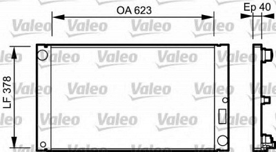 VALEO 735036 -  Радиатор, охлаждение двигателя