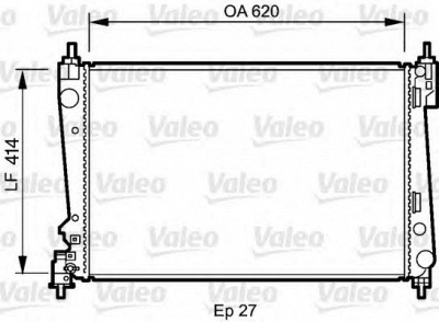 VALEO 735041 -  Радиатор, охлаждение двигателя