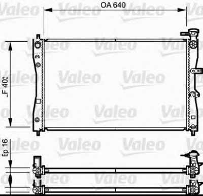 VALEO 735055 -  Радиатор, охлаждение двигателя