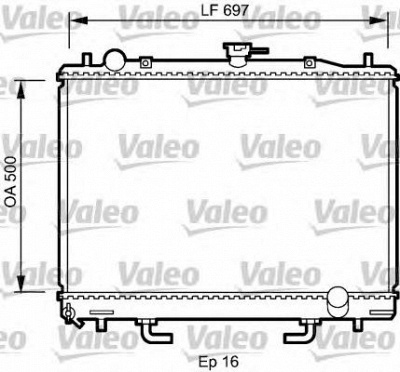 VALEO 735059 -  Радиатор, охлаждение двигателя