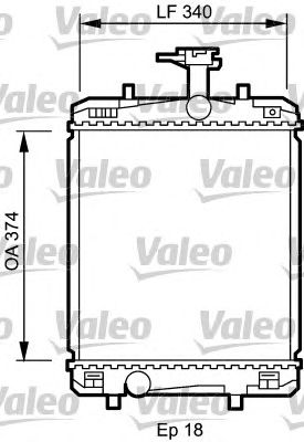 VALEO 735072 -  Радиатор, охлаждение двигателя