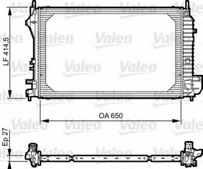 VALEO 735083 -  Радиатор, охлаждение двигателя