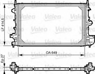 VALEO 735085 -  Радиатор, охлаждение двигателя