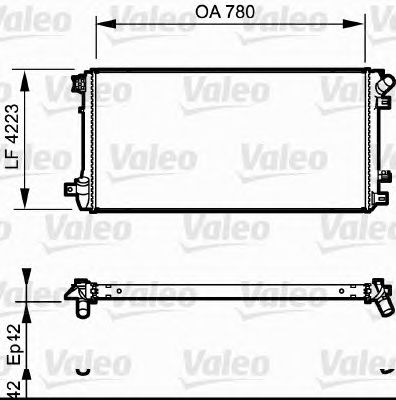 VALEO 735112 -  Радиатор, охлаждение двигателя