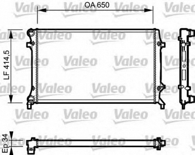 VALEO 735120 -  Радиатор, охлаждение двигателя