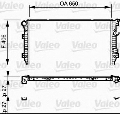 VALEO 735133 -  Радиатор, охлаждение двигателя