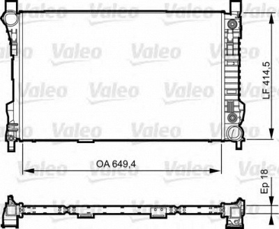 VALEO 735144 -  Радиатор, охлаждение двигателя