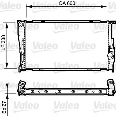 VALEO 735165 -  Радиатор, охлаждение двигателя