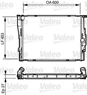 VALEO 735166 -  Радиатор, охлаждение двигателя