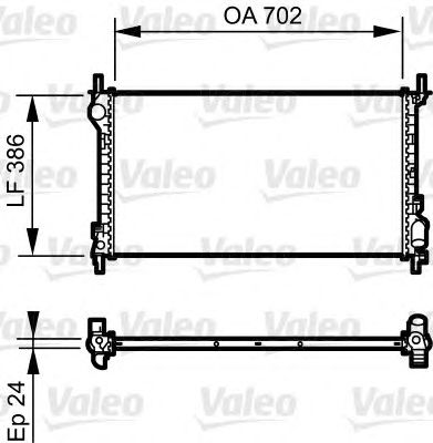 VALEO 735167 -  Радиатор, охлаждение двигателя