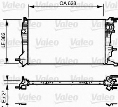 VALEO 735185 -  Радиатор, охлаждение двигателя