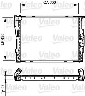 VALEO 735194 -  Радиатор, охлаждение двигателя