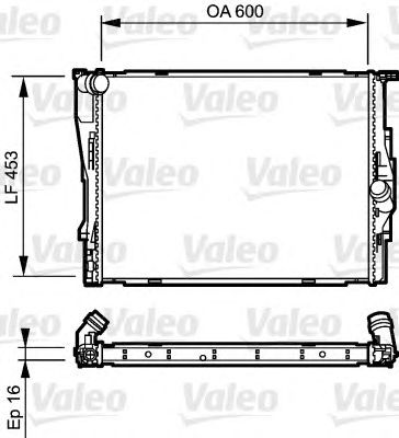 VALEO 735195 -  Радиатор, охлаждение двигателя