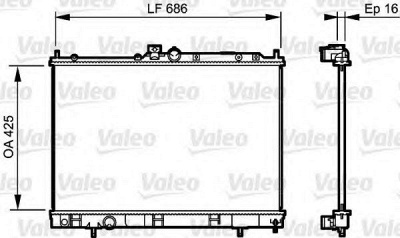 VALEO 735201 -  Радиатор, охлаждение двигателя