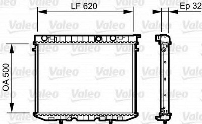 VALEO 735229 -  Радиатор, охлаждение двигателя