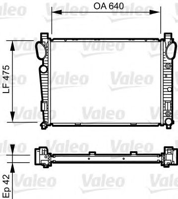 VALEO 735230 -  Радиатор, охлаждение двигателя