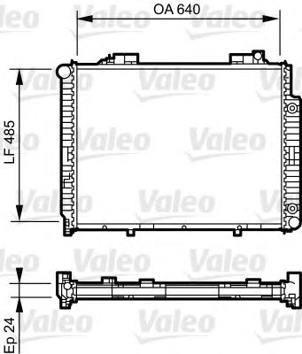 VALEO 735231 -  Радиатор, охлаждение двигателя