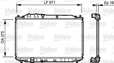 VALEO 735238 -  Радиатор, охлаждение двигателя