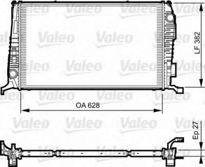 VALEO 735279 -  Радиатор, охлаждение двигателя