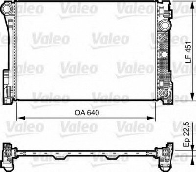 VALEO 735285 -  Радиатор, охлаждение двигателя