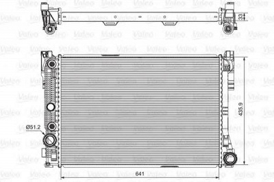 VALEO 735291 -  Радиатор, охлаждение двигателя