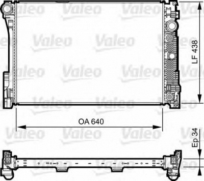 VALEO 735292 -  Радиатор, охлаждение двигателя