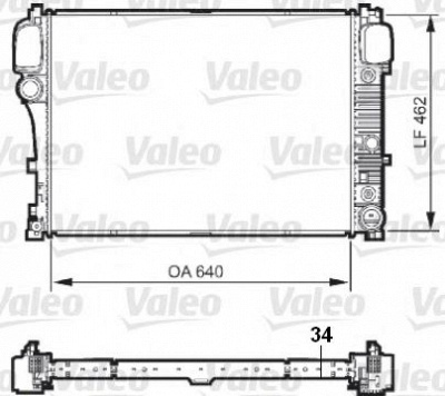 VALEO 735298 -  Радиатор, охлаждение двигателя