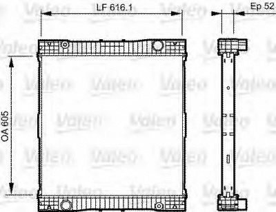 VALEO 735303 -  Радиатор, охлаждение двигателя