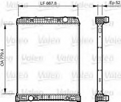 VALEO 735304 -  Радиатор, охлаждение двигателя