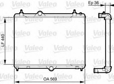 VALEO 735371 -  Радиатор, охлаждение двигателя