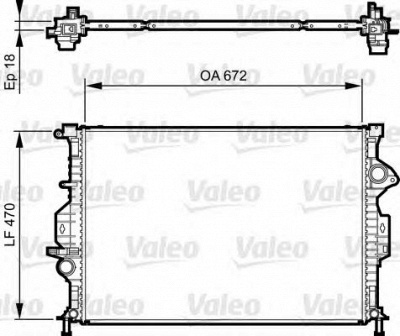 VALEO 735373 -  Радиатор, охлаждение двигателя