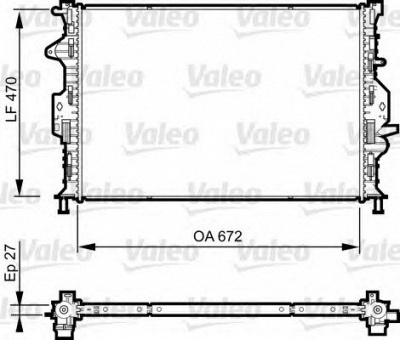 VALEO 735374 -  Радиатор, охлаждение двигателя
