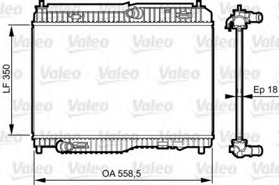 VALEO 735378 -  Радиатор, охлаждение двигателя