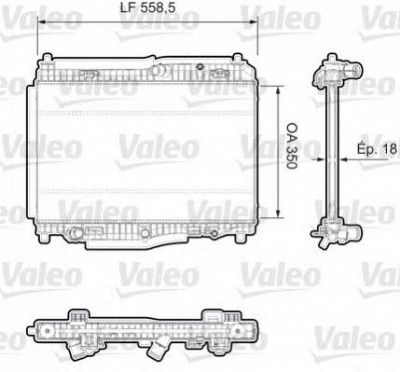 VALEO 735379 -  Радиатор, охлаждение двигателя
