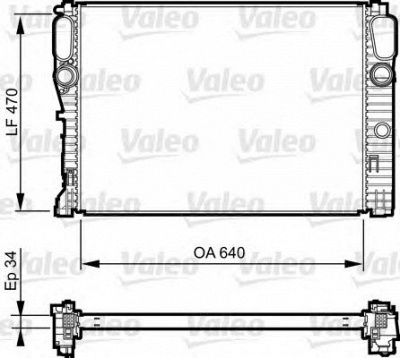 VALEO 735382 -  Радиатор, охлаждение двигателя