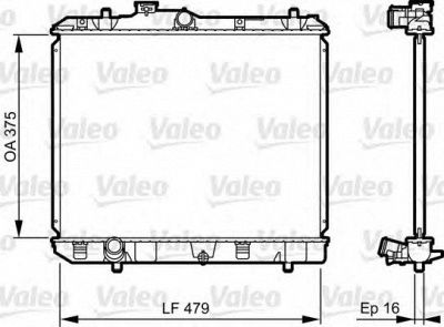 VALEO 735383 -  Радиатор, охлаждение двигателя