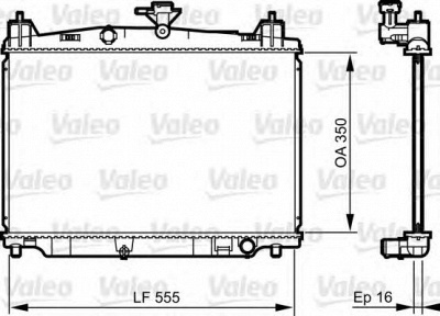 VALEO 735416 -  Радиатор, охлаждение двигателя