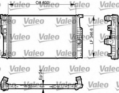 VALEO 735456 -  Радиатор, охлаждение двигателя