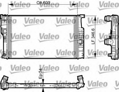 VALEO 735464 -  Радиатор, охлаждение двигателя